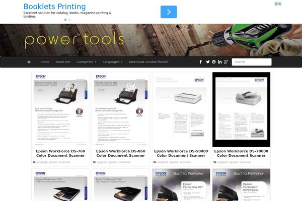 PR Pin theme site design template sample