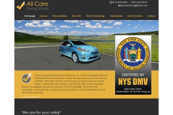 Drivingschool theme site design template sample