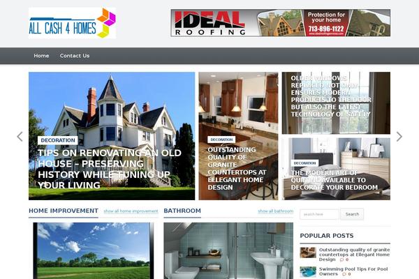 Gadgetine theme site design template sample