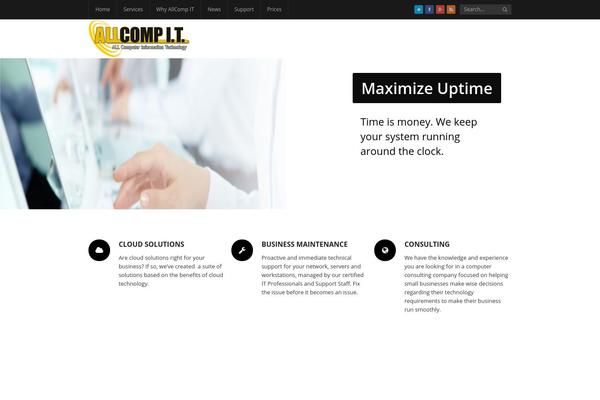 Thunder theme site design template sample