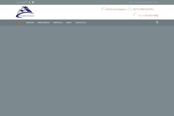 Construction theme site design template sample