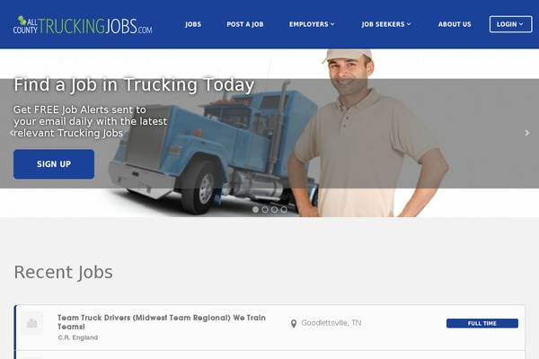 allcountytruckingjobs.com site used Jobify
