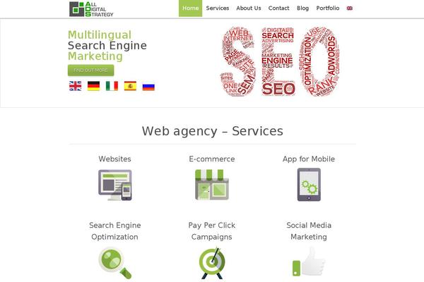Energy theme site design template sample