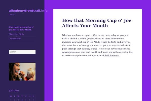 Twenty Fifteen theme site design template sample