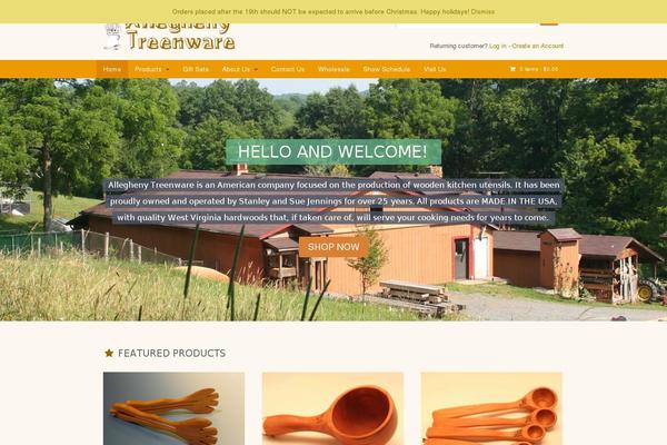 Storefront Child theme site design template sample