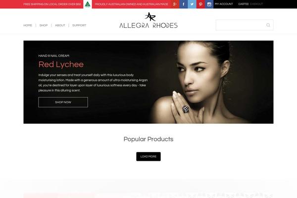 allegrarhodes.com.au site used Webco2016