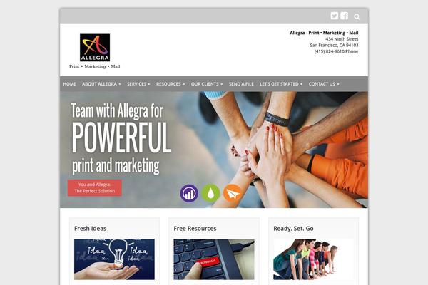Allegra theme site design template sample