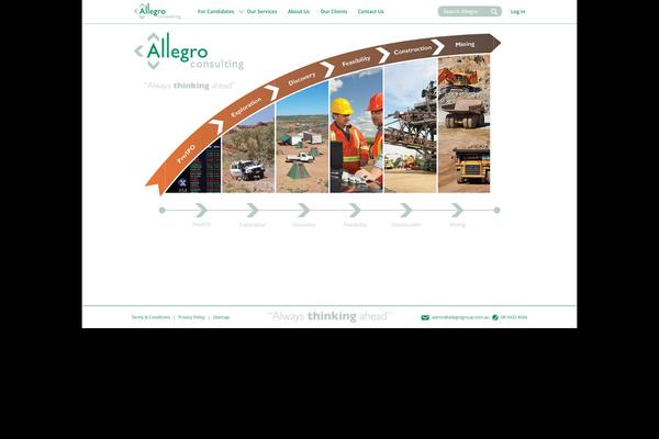 Allegro theme site design template sample