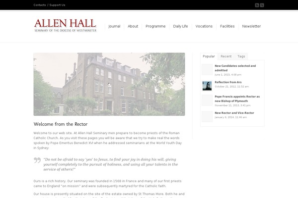 allenhall.org.uk site used Corona