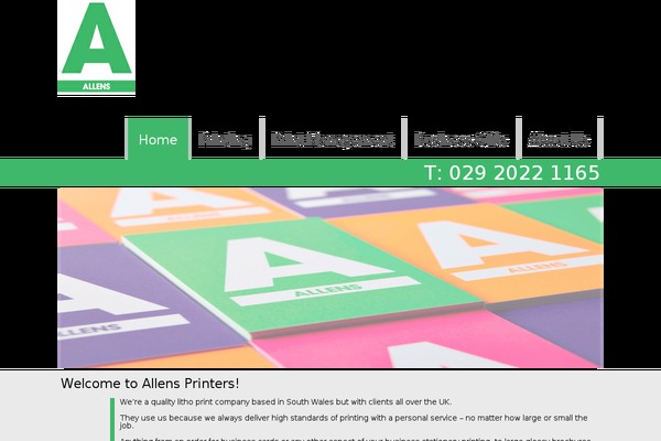 allensprinters.com site used Allen
