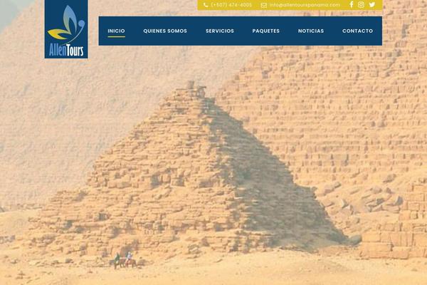 Site using Qode-tours plugin