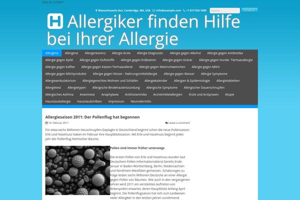 Health theme site design template sample