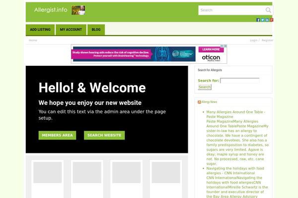 Dt theme site design template sample