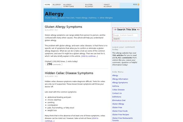 Thesis 1.7 theme site design template sample