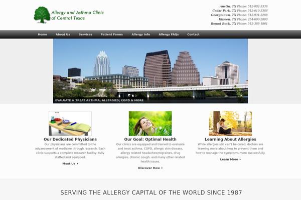 Vantage theme site design template sample