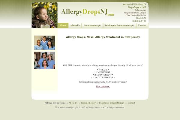 Default theme site design template sample
