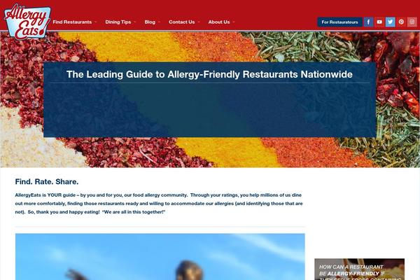 allergyeats.com site used Allergyeats2015