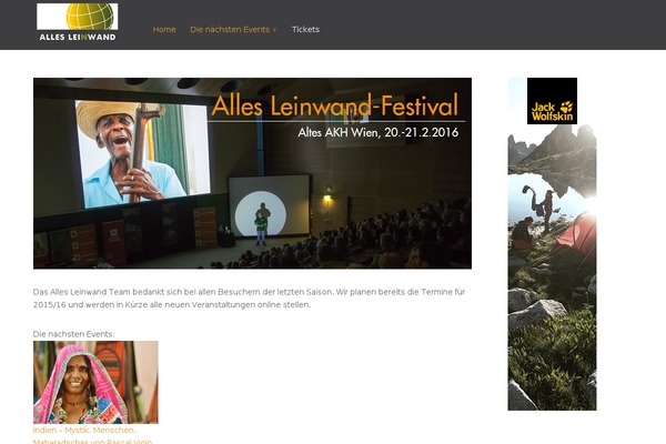 allesleinwand.at site used Yourmedia-childtheme