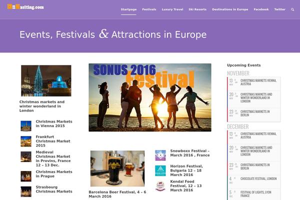 Site using Eventon-event-lists plugin