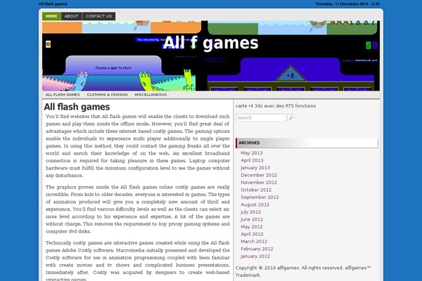 RedLine theme site design template sample