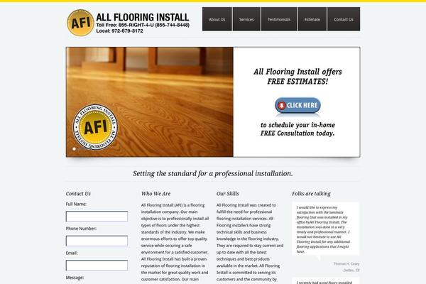 allflooringinstall.com site used Minimalisto