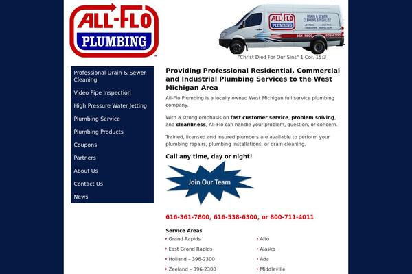 Plumbing theme site design template sample