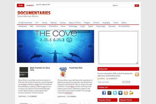 Channel theme site design template sample