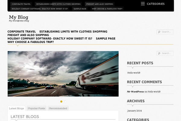 Supernova theme site design template sample