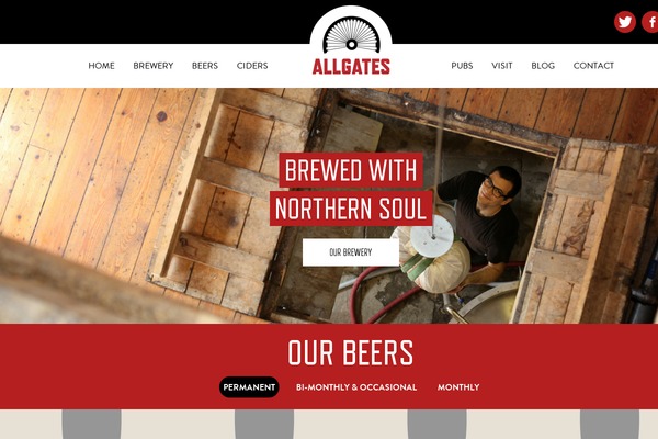 allgatesbrewery.com site used Allgates