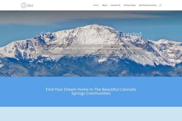 Divi theme site design template sample