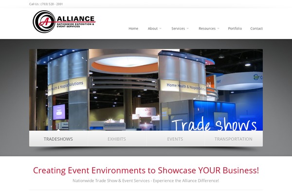 Alliance theme site design template sample