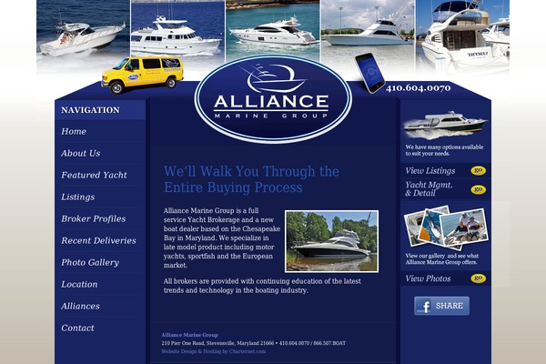 Alliance theme site design template sample