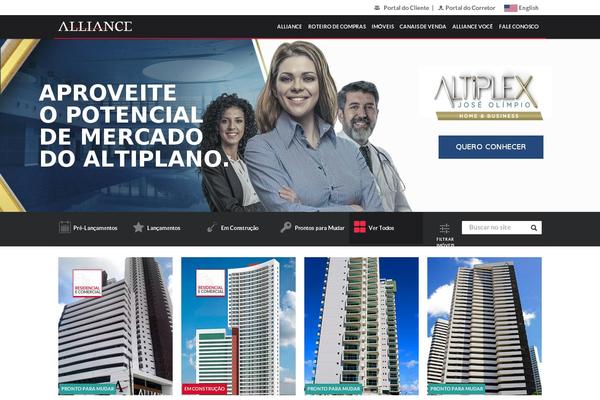 Alliance theme site design template sample