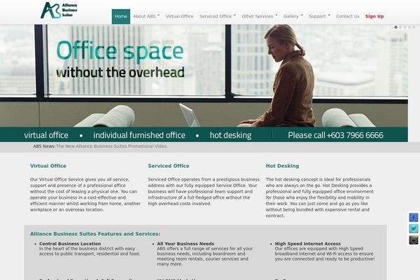 Complete theme site design template sample