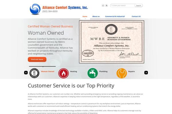 Caffeine theme site design template sample