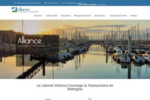 Finance-child theme site design template sample