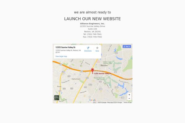 Alliance theme site design template sample