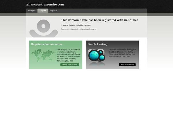 allianceentreprendre.com site used Alliance-entreprendre