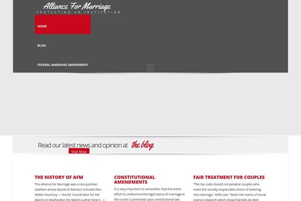allianceformarriage.org site used Automotive Car Dealership Business WordPress Theme