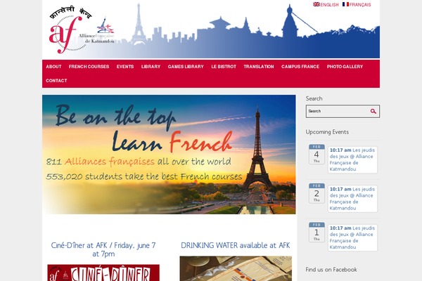 alliancefrancaise.org.np site used Tagmagazine