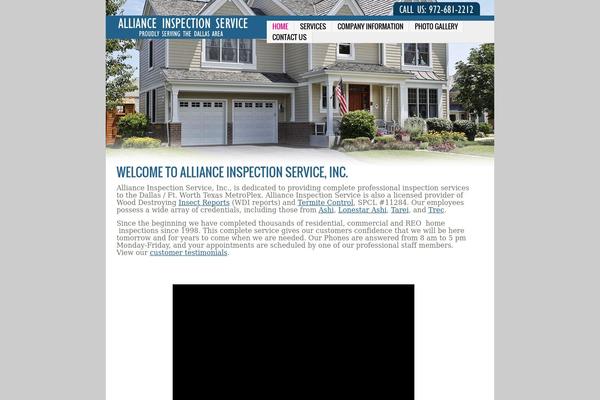 Alliance theme site design template sample