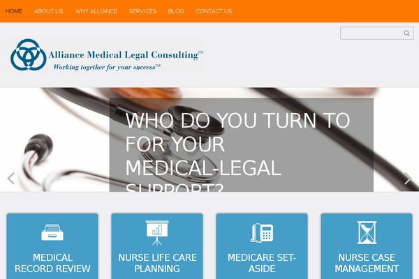 alliancemedicallegal.com site used Theme47229