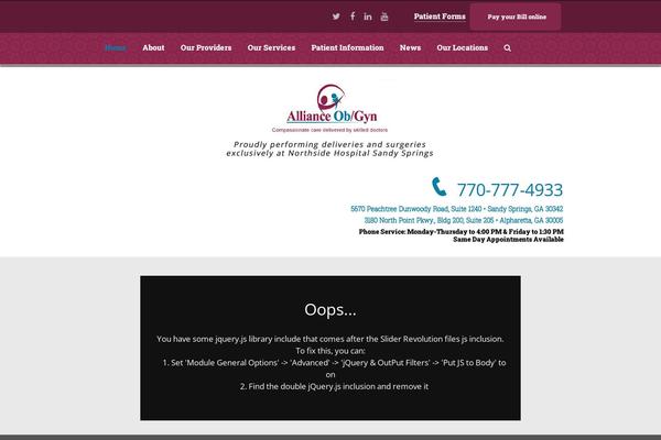 Total theme site design template sample