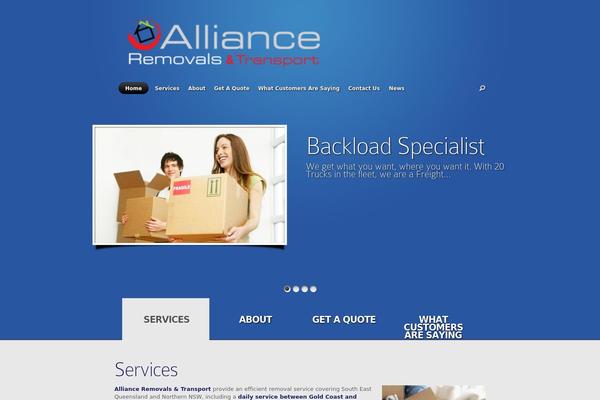 Nova theme site design template sample