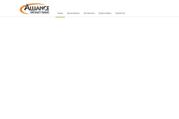 Alliance theme site design template sample