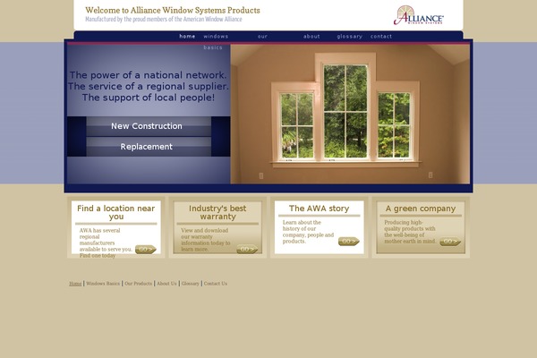 alliancewindows.com site used Awa