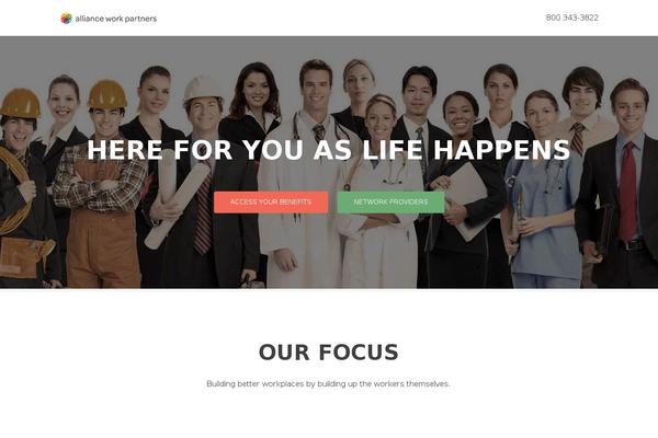Zerif Pro theme site design template sample