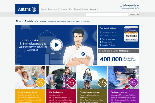 Allianz theme site design template sample