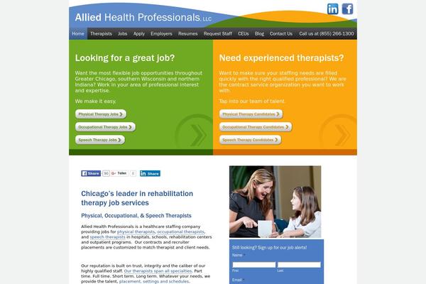 Allied theme site design template sample