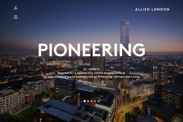 Allied theme site design template sample